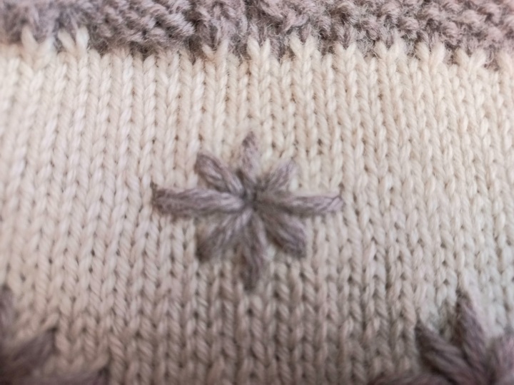 Strickanleitung Kindertrachtenjacke, Gr. 98-104,  Rautenmuster, Stickerei