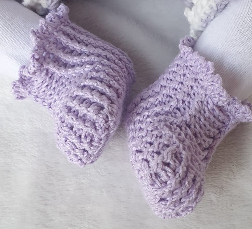 Häkelanleitung für Babyschuhe Happy / Größe 0 – 15 Monate - Bild 3