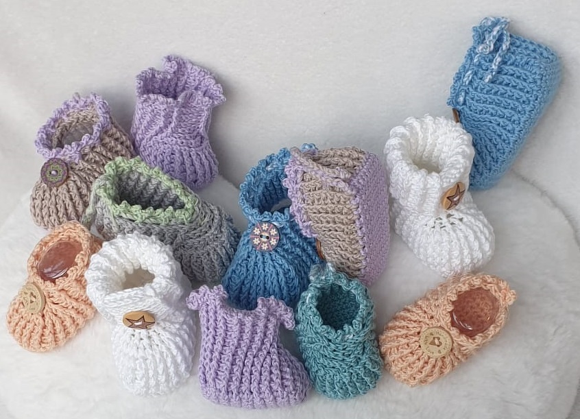 Häkelanleitung für Babyschuhe Happy / Größe 0 – 15 Monate - Bild 15