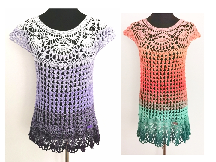 Tunika/Shirt/Kleid Fairy Whisper, Häkelanleitung