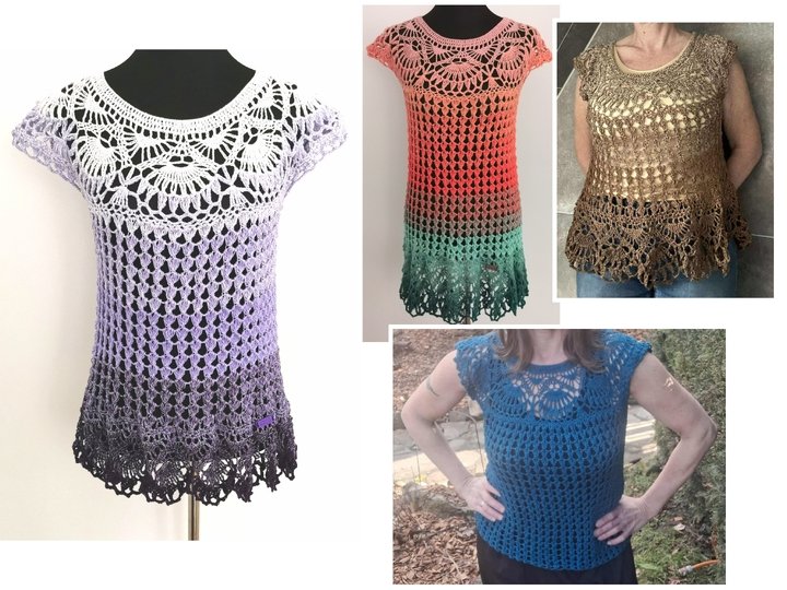 Tunika/Shirt/Kleid Fairy Whisper, Häkelanleitung