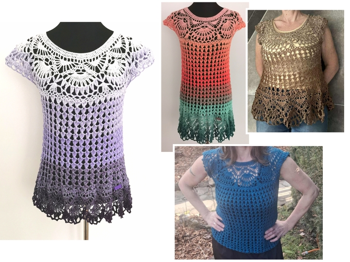 Tunika/Shirt/Kleid Fairy Whisper, Häkelanleitung