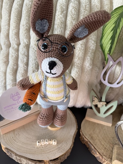 Liebevolle Häkelanleitung für Hasenpaar (Amigurumi; PDF; deutsch)