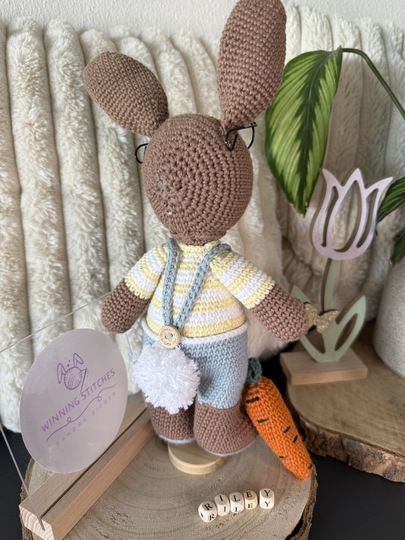 Liebevolle Häkelanleitung für Hasenpaar (Amigurumi; PDF; deutsch)