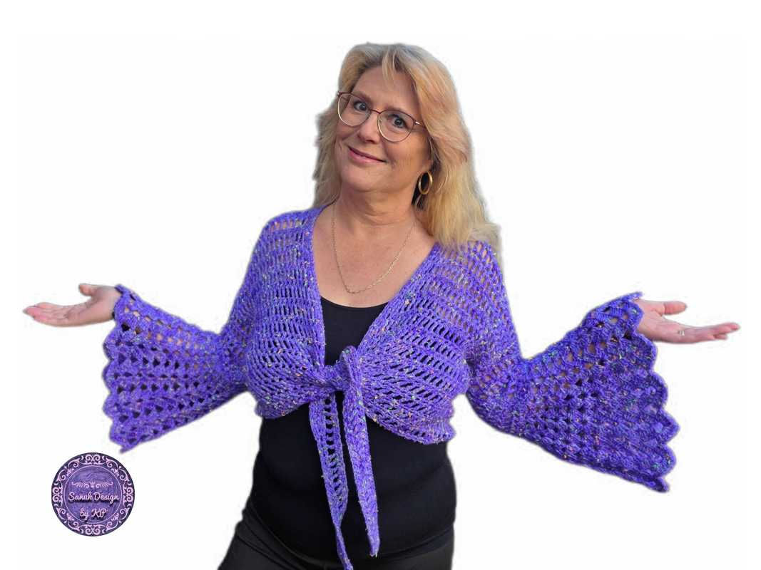 Häkelanleitung 2 in 1 Bolero-Jäckchen oder Wickeljacke Nicki