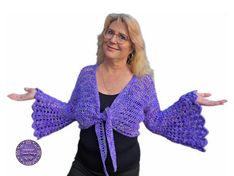 Häkelanleitung 2 in 1 Bolero-Jäckchen oder Wickeljacke Nicki