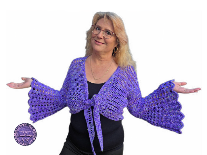 Häkelanleitung 2 in 1 Bolero-Jäckchen oder Wickeljacke Nicki