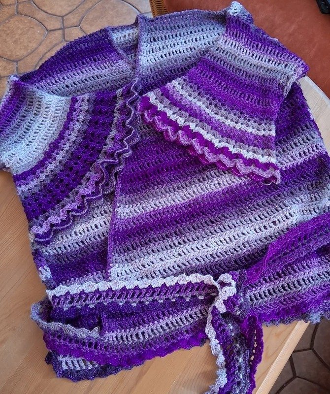 Häkelanleitung 2 in 1 Bolero-Jäckchen oder Wickeljacke Nicki - Bild 20