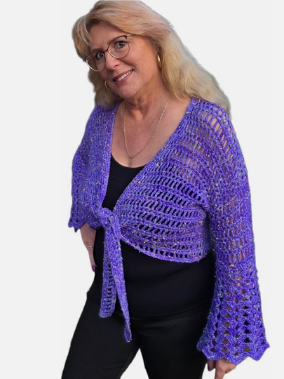 Häkelanleitung 2 in 1 Bolero-Jäckchen oder Wickeljacke Nicki