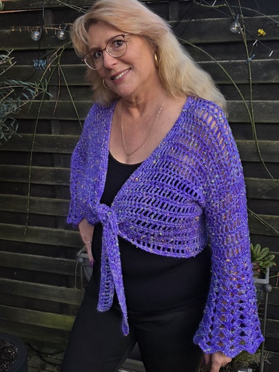 Häkelanleitung 2 in 1 Bolero-Jäckchen oder Wickeljacke Nicki