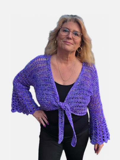 Häkelanleitung 2 in 1 Bolero-Jäckchen oder Wickeljacke Nicki