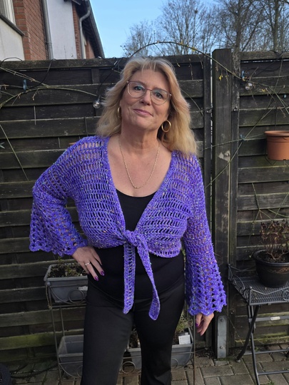 Häkelanleitung 2 in 1 Bolero-Jäckchen oder Wickeljacke Nicki