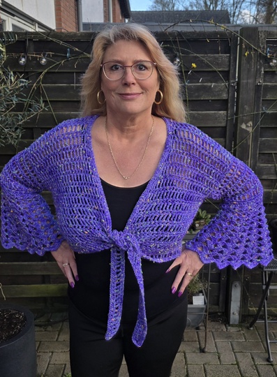 Häkelanleitung 2 in 1 Bolero-Jäckchen oder Wickeljacke Nicki