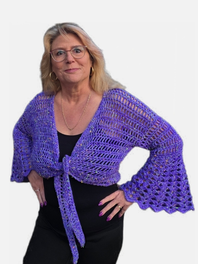 Häkelanleitung 2 in 1 Bolero-Jäckchen oder Wickeljacke Nicki