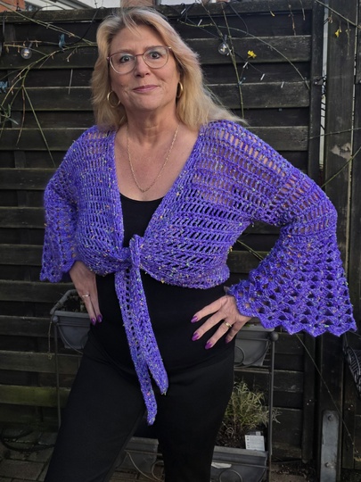 Häkelanleitung 2 in 1 Bolero-Jäckchen oder Wickeljacke Nicki