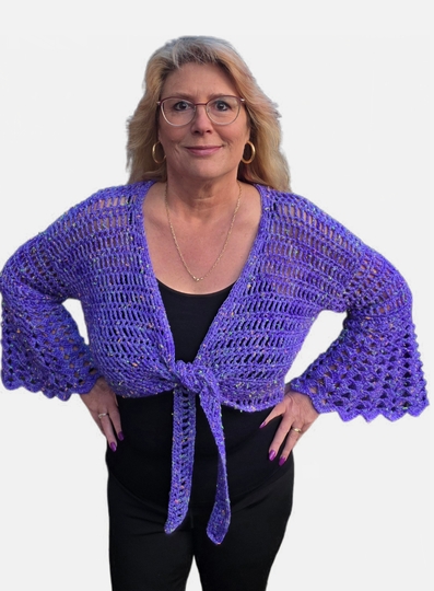 Häkelanleitung 2 in 1 Bolero-Jäckchen oder Wickeljacke Nicki