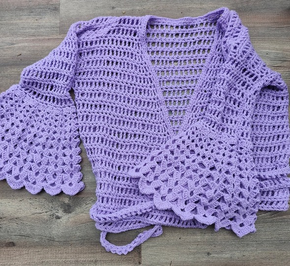 Häkelanleitung 2 in 1 Bolero-Jäckchen oder Wickeljacke Nicki