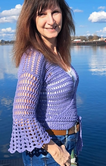 Häkelanleitung 2 in 1 Bolero-Jäckchen oder Wickeljacke Nicki