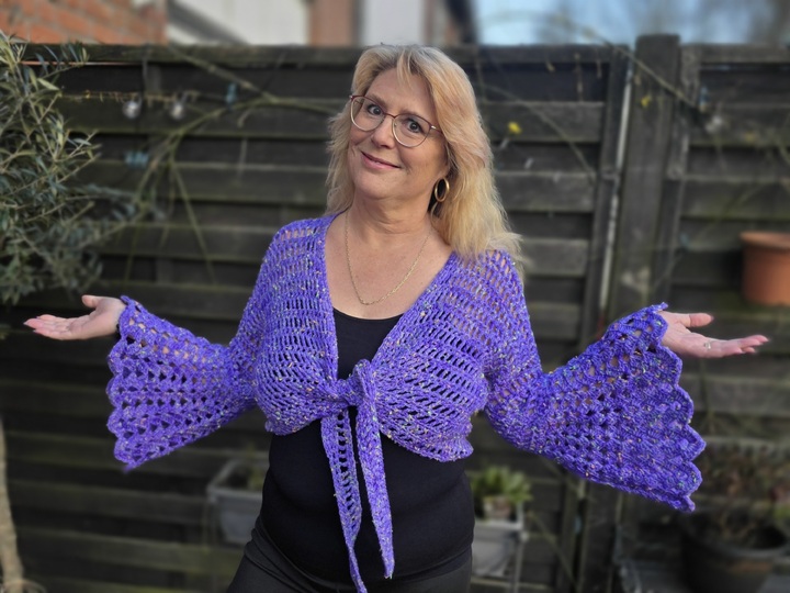 Häkelanleitung 2 in 1 Bolero-Jäckchen oder Wickeljacke Nicki