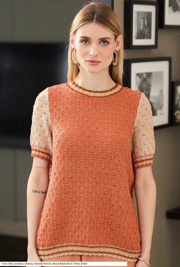 Pulli mit Blattmuster