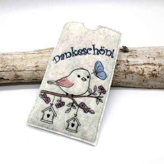 Stickdatei Schokohülle SET Frühling 4 Motive