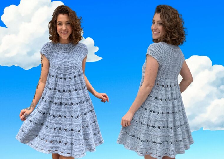 Häkelanleitung Sommerkleid "BLAUER HIMMEL"