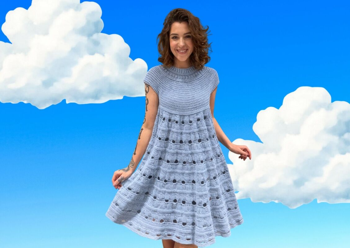 Häkelanleitung Sommerkleid "BLAUER HIMMEL" - Bild 2