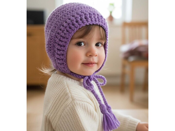 Crochet Pattern: Cool Children's Beanie With Ties
