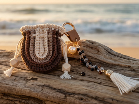 Mini Boho Bag – Häkelanleitung für einen stylischen Schlüsselanhänger