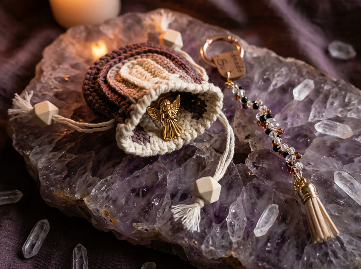 Boho Bag – Crochet pattern for a stylish Boho-style keychain