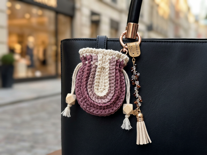 Boho Bag – Crochet pattern for a stylish Boho-style keychain
