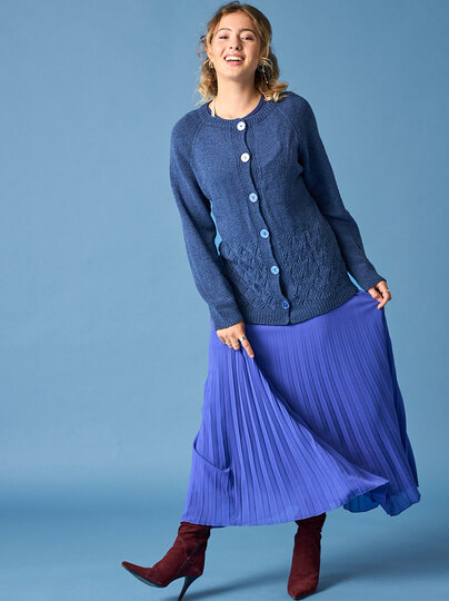 RAGLANJACKE FRAUKE, gestrickt