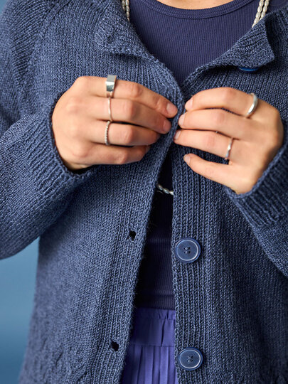 RAGLANJACKE FRAUKE, gestrickt