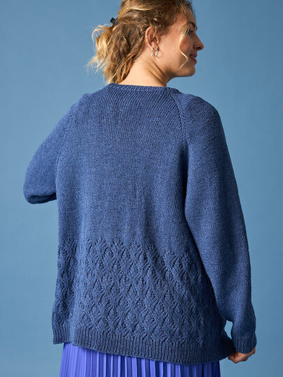 RAGLANJACKE FRAUKE, gestrickt