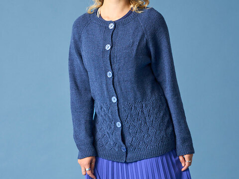 RAGLANJACKE FRAUKE, gestrickt