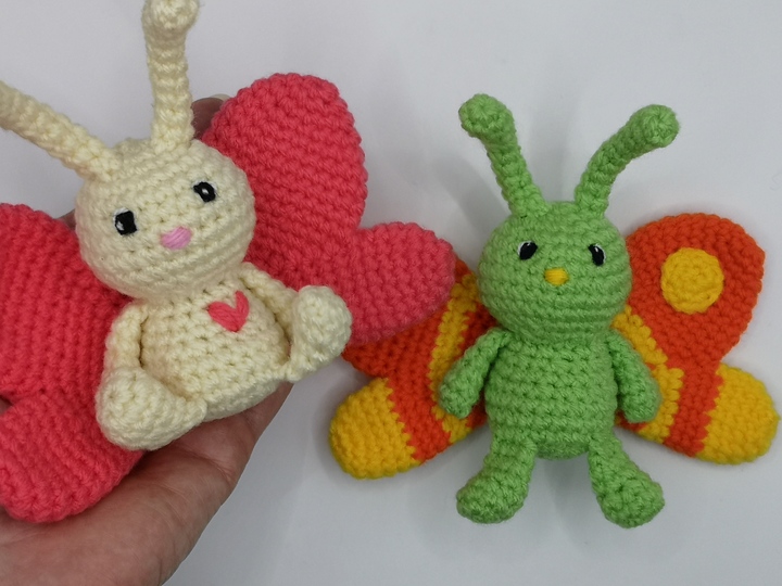 Schmetterling - Häkelanleitung PDF Amigurumi von NiggyArts