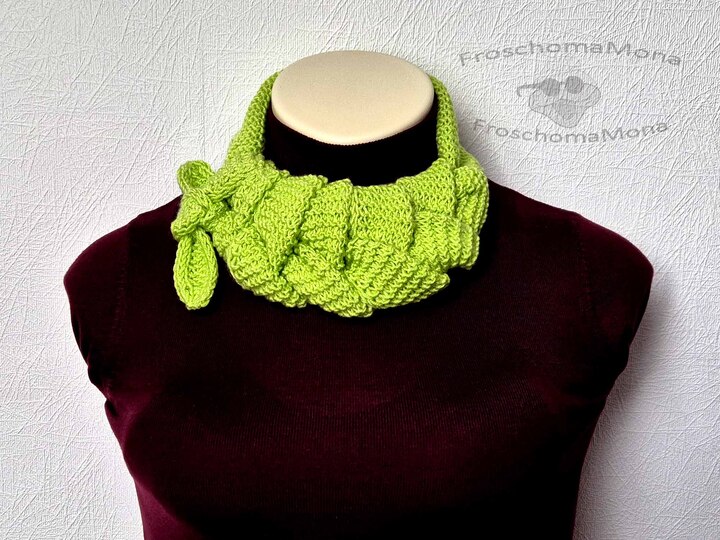 Minituch Dana Minischal stricken Strickanleitung kostenlos Gratisanleitung