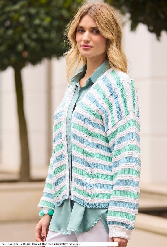 Jacke mit Ajourzopf - Bild 2