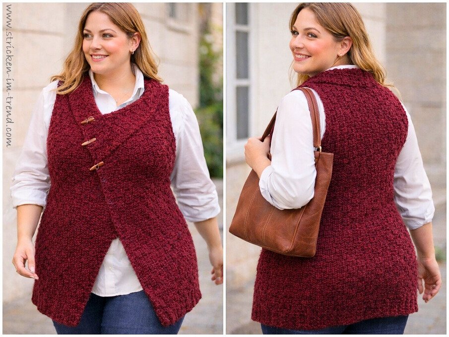 Crochet Pattern for Vest | Peek-a-Boo Button Wrap #3 | Merino Super Kid #6 - Image 2