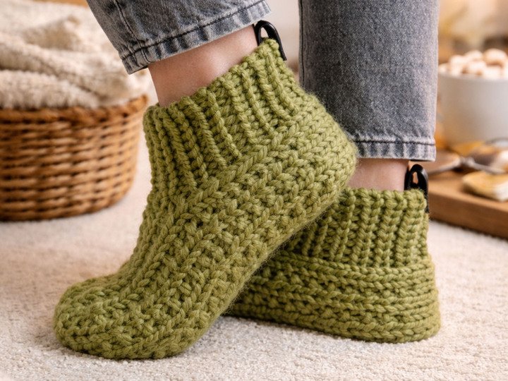 Strickanleitung Haussocken „SPEEDY SOCKS No. 3 - FLUFFY“ (Größe 35–46) - NO