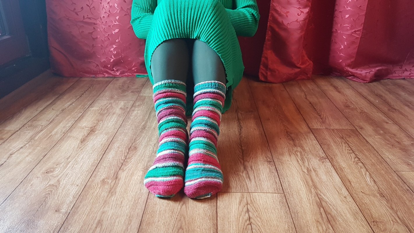 Lustige Ringelsocken