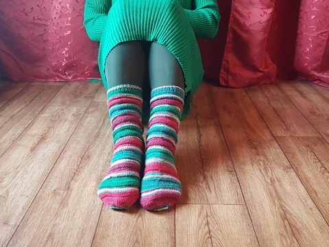 Lustige Ringelsocken