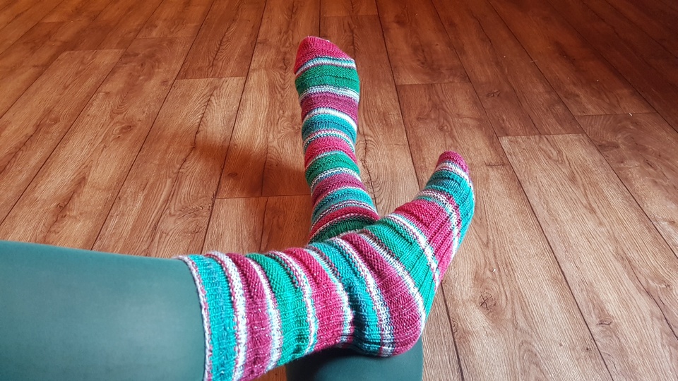 Lustige Ringelsocken