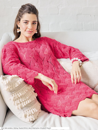 Kleid mit Ajourmuster