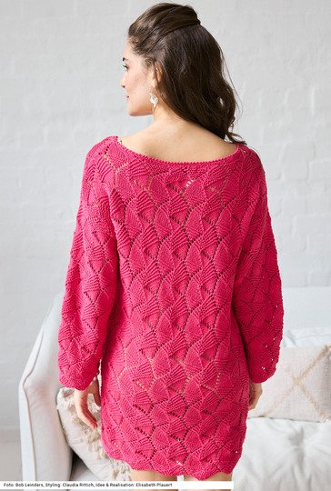 Kleid mit Ajourmuster