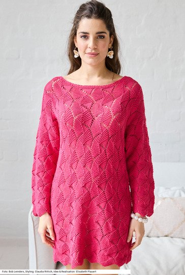 Kleid mit Ajourmuster