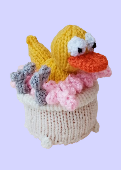 TeaCosyFolk's Rubber Duck Bathtime Chocolate Orange Cosy Knitting Pattern - Image 2