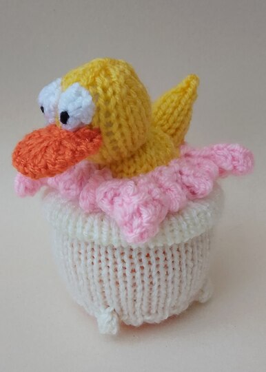 TeaCosyFolk's Rubber Duck Bathtime Chocolate Orange Cosy Knitting Pattern