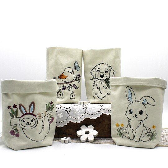 ITH Lichterbeutel Frühling Tiere Ostern 13x18cm