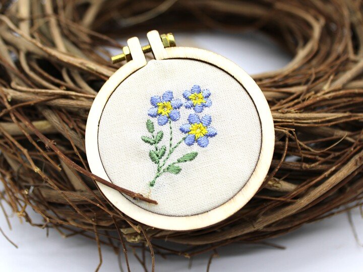 Stickdatei Blume mini